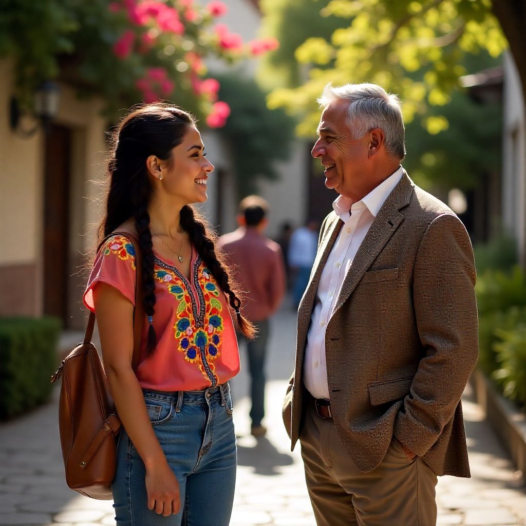 04 Maestro platicando alumna